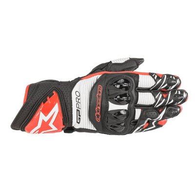 Перчатки GP PRO R3 GLOVES черно-бело-ярко-красный