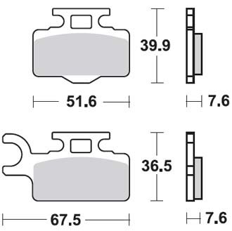 Тормозные колодки Lucas TRW – MCB714SI