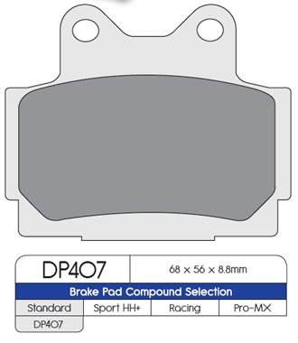 Тормозные колодки DP Brakes DP407 синтетические