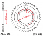 Звезда задняя JTR469.53