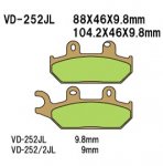 Тормозные колодки Vesrah VD-252JL