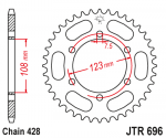 Звезда задняя JTR696.50