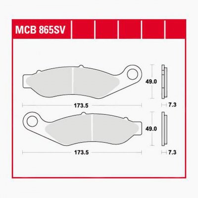 Тормозные колодки Lucas TRW – MCB865SV