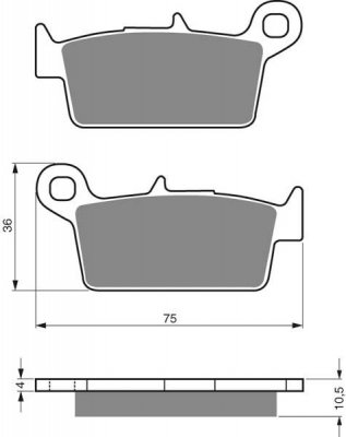 Тормозные колодки для мотоциклов GOLDfren 003 K5