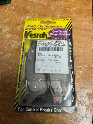 Тормозные колодки Vesrah VD-165/4JL