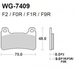 Тормозные колодки WRP WG-7409-F0R (FDB2181 / FDB2205 / FA390)