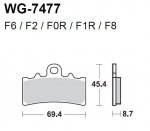 Тормозные колодки WRP WG-7477-F0R (LMP477 SRR / LMP477 STR)