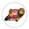 CRAZY IRON Мотонаклейка VALENTINO ROSSI в ассортименте