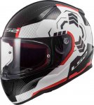 Шлем LS2 FF353 RAPID GHOST черно-бело-красный