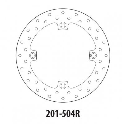Тормозной диск задний GOLDfren 201-504R