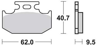 Тормозные колодки Nissin 2P-227GS (432)