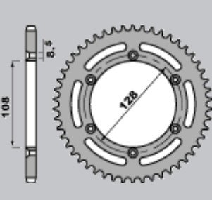 Звезда задняя PBR 4488 51 F (JTR797.51)