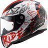 Шлем LS2 FF353 RAPID NAUGHTY бело-красный