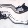 Короткие рычаги тормоза-сцепления Honda CB600F/ CB900F/ Hornet /CBR900RR /CBR600 F/F2/F3/F4/F4i/ CBF600 N/S серебристые