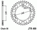 Звезда задняя JTR499.38