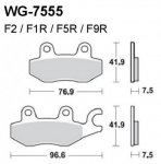 Тормозные колодки WRP WG-7555-F9R (LMP555 TRR)