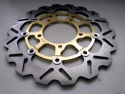 Передние тормозные диски Arashi для Suzuki GSX-R 600/750 06-07, GSX-R 1000 05-08 золотые, 2 шт.