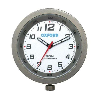 Oxford OF218T Часы для мотоцикла аналоговые цвет-титан