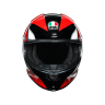 AGV Шлем K6 HYPHEN BLACK/RED/WHITE