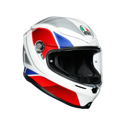 AGV Шлем K6 HYPHEN WHITE/RED/BLUE