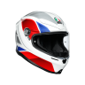 AGV Шлем K6 HYPHEN WHITE/RED/BLUE