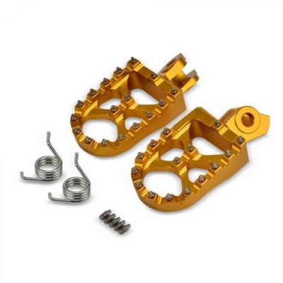 Подножки CNC для Suzuki RM-Z250/450 08-18, RMX450Z 10-18 Золотые