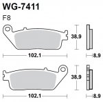 Тормозные колодки WRP WG-7411-F8 (FDB664 / FDB570 / FDB2225 / FA142 / FA196)