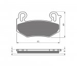 Тормозные колодки WRP WG-7604-F2 (LMP604 SF)