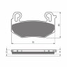 Тормозные колодки WRP WG-7604-F2 (LMP604 SF)