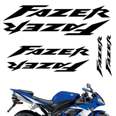 CRAZY IRON Комплект наклеек "YAMAHA Fazer ver2" серебристый