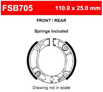 Ferodo FSB705A Тормозные колодки барабанные