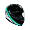 AGV Шлем K6 MINIMAL BLACK/PEARL WHITE/AQUA