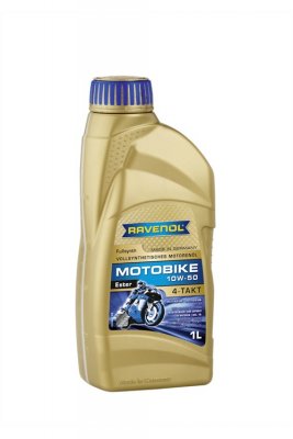 Моторное масло Ravenol Motobike 4-T Ester SAE 10W-50 (1л)