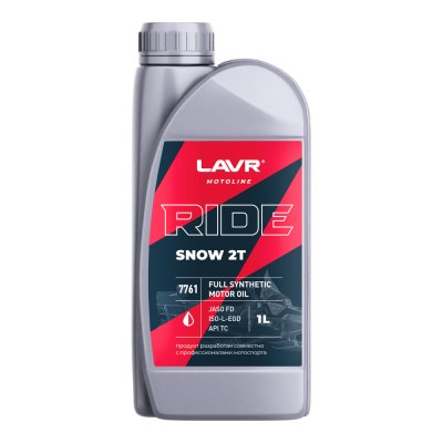 Lavr Motoline Моторное масло для снегохода RIDE SNOW 2Т FD 1л