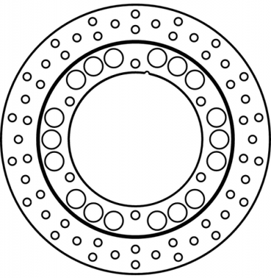 Тормозной диск задний GOLDfren 203-501R