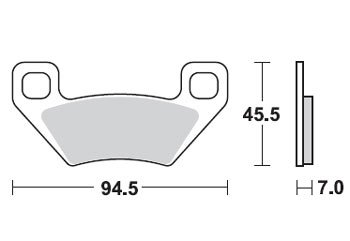 Тормозные колодки Lucas TRW – MCB773SI