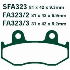 EBC Тормозные колодки для скутера SFA323/3