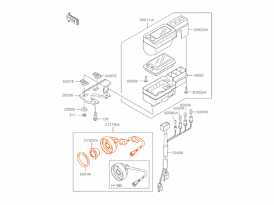 Датчик спидометра OEM Kawasaki 21176-0011