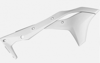 Обтекатель радиатора Polisport для Kawasaki KX250F 17-19 белый