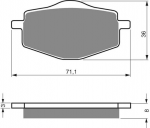 Тормозные колодки для мотоциклов GOLDfren 018 K5