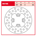Тормозной диск Lucas TRW MST405 для квадроциклов