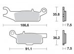 Тормозные колодки Lucas TRW – MCB802SI