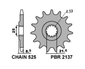 Звезда передняя PBR 2137 C15 (JTF1537.15)