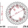 Звезда ведомая алюминиевая JTA853.50BLK (цвет черный)