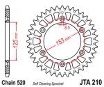 Звезда задняя алюминиевая JTA210.52BLK (цвет черный)