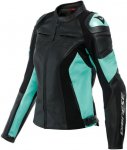 Dainese Куртка кожаная женская RACING 4 26F BLK/ACQUA-GREEN