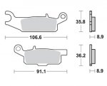 Тормозные колодки Lucas TRW – MCB804SI