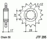 Звезда передняя JTF295.15