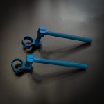 Crazy Iron Клипоны STUNT D51, синий анод