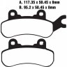 BRP OEM 715900379 Колодки тормозные (FA682)